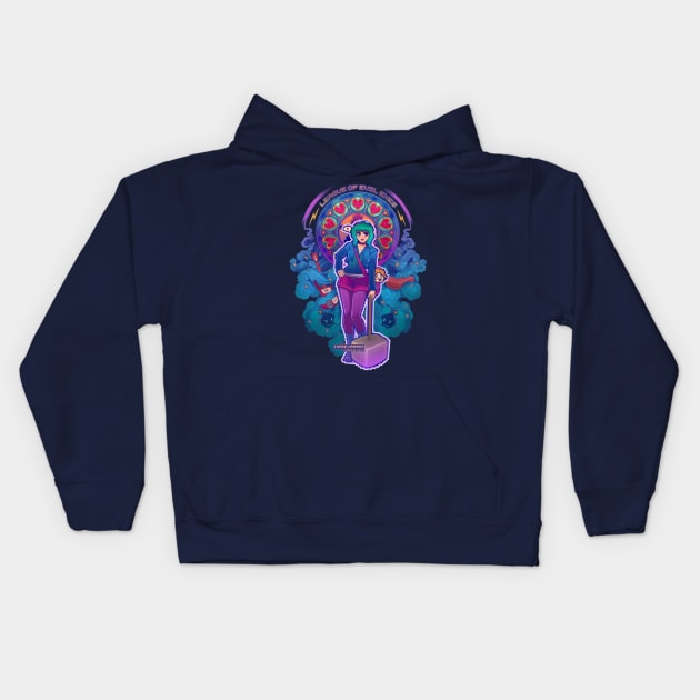 League of Evil Exes Kids Hoodie by MeganLara